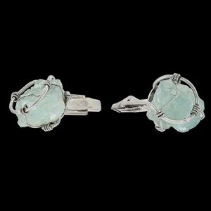 Sterling Silver Quartz Cufflinks - Shin Brothers
